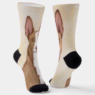 Chaussette Peinture de Podenco d'Ibiza - Art original mignon