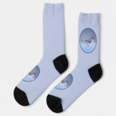 Chaussette Peinture de souris touffetée - Art d'origine des o (Gauche)