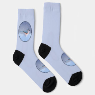 Chaussette Peinture de souris touffetée - Art d'origine des o