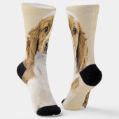 Chaussette Peinture de Welsh Springer Spaniel - Art original (Angulaire)