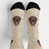 Chaussette Peinture d'espagnol de terrain - jolie art origina (Haut)