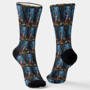 Chaussette Peinture d'Halloween capricieuse australienne