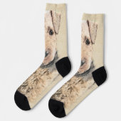 Chaussette Peinture galloise Terrier - Cute Original Chien Ar (Gauche)