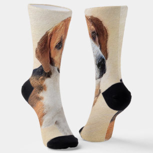 Chaussette Peinture Harrier - Joli art original chien