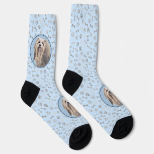Chaussette Peinture Havanais (Argent) - Jolie illustration or
