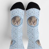 Chaussette Peinture Havanaise (Argent) - Cute Original Chien  (Haut)