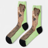 Chaussette Peinture Irlandaise Terrier - Cute Original Chien  (Gauche)