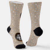 Chaussette Peinture Keeshond Playtime - Jolie art original ch (Angulaire)