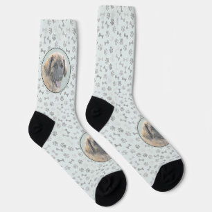 Chaussette Peinture Leonberger - Joli art original chien