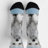 Chaussette Peinture Lowchen - Cute Original Chien Art (Haut)