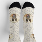 Chaussette Peinture Malinoise belge - Cute Original Chien Art (Haut)