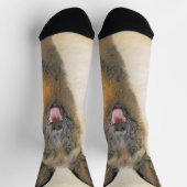 Chaussette Peinture Malinoise belge - Cute Original Chien Art (Haut)