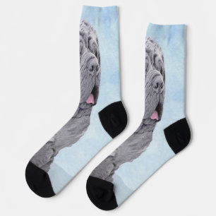 Chaussette Peinture Mastiff Neopolitan - Art Chien original