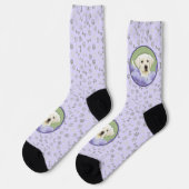 Chaussette Peinture originale de chiot Labrador Retriever, Ar (Gauche)