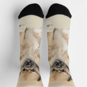 Chaussette Peinture Pekingese - Cute Original Chien Art (Haut)