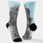 Chaussette Peinture russe Terrier noir - Chien original migno (Angulaire)