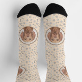 Chaussette Peinture Vizsla - Joli art original chien (Haut)