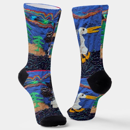 Chaussette Pélicans des T.N.-O. à la rivière. (Angulaire)