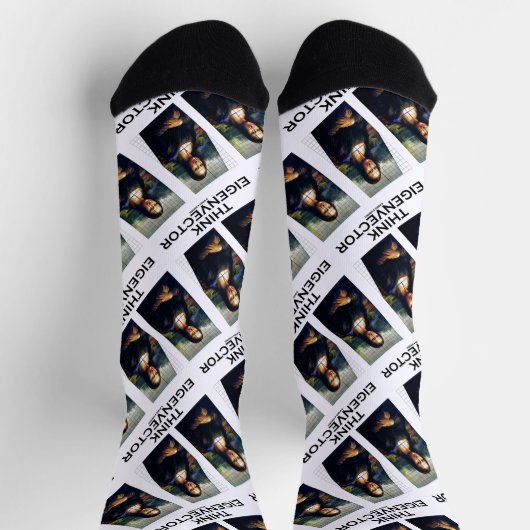 Chaussette Pensez Eigenector Math Conseils Mona Lisa restauré (Haut)