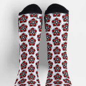 Chaussette Pentagramme aux roses rouges (Haut)