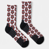 Chaussette Pentagramme aux roses rouges (Droite)