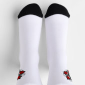 Chaussette Pentagramme aux roses rouges (Haut)