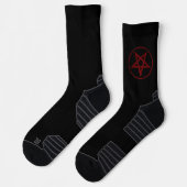 Chaussette Pentagramme du Diable Rouge (Gauche)
