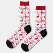 Chaussette Peppermint Candy Cane All-Over-Print Socks (Gauche)