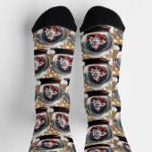 Chaussette Père Noël coincé dans un Snow Globe Funny Christma (Haut)