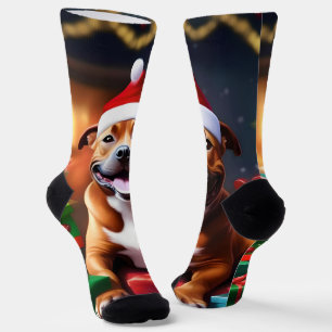 Chaussette "Père Noël Paws : une surprise festive pour les jo