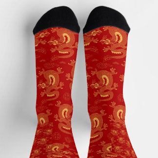 Chaussette Perfect Cadeau chinois Zodiac Dragon, heureux nouv