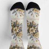 Chaussette Perfection florale Jaune antique (Haut)