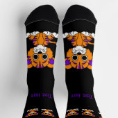 Chaussette Personalisé Purple & Orange Baby Tiger (Haut)