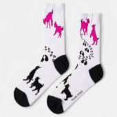 Chaussette PERSONALIZE Dancing Goats and HoofPrints (Gauche)