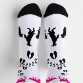 Chaussette PERSONALIZE Dancing Goats and HoofPrints (Haut)