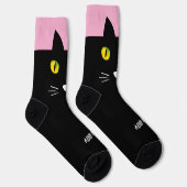 Chaussette Personalized Black Cat Socks - Cats Custom Gift  (Droite)