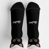 Chaussette Personalized Black Cat Socks - Gift For Cat lovers (Haut)