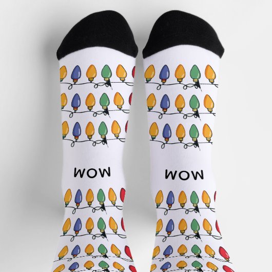 Chaussette Personalized Christmas Lights   (Haut)