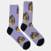 Chaussette Personalized Custom Photo Blob - Husky Dog Face (Droite)