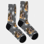 Chaussette Personalized Custom Photo Blob - Snowflake Husky (Droite)