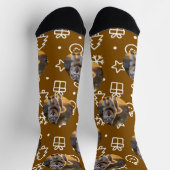 Chaussette Personalized Custom Photo Blob - Winter Husky (Haut)