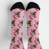 Chaussette Personalized Custom Pitbull Christmas (Haut)