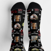 Chaussette Personalized Dog Photo Socks - Custom Name (Haut)