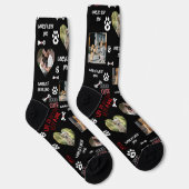 Chaussette Personalized Dog Photo Socks - Custom Name (Droite)