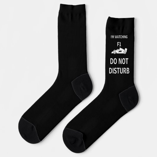 Chaussette Personalized F1 Racing Socks, Do Not Disturb Gift (Gauche)