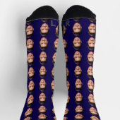 Chaussette Personalized Face Photo Socks, Upload Your Picture (Haut)