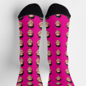 Chaussette Personalized Face Socks, Funny Gift with Your Face (Haut)