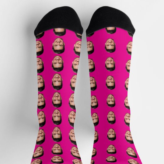 Chaussette Personalized Face Socks, Funny Gift with Your Face (Haut)