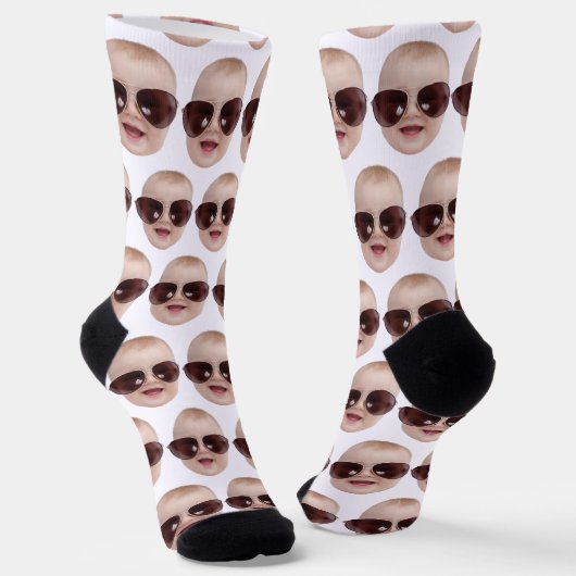 Chaussette Personalized Funny Faces Socks Photo Face Socks  (Angulaire)