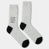 Chaussette Personalized Monogram Socks – Custom Men's Dress  (Droite)